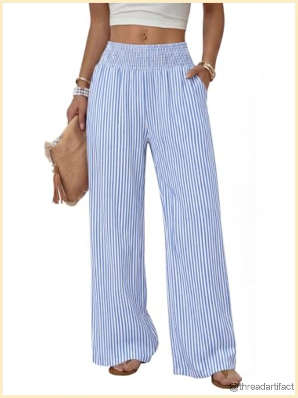 High Waist Wide Leg Pants with Pockets Casual Lounge